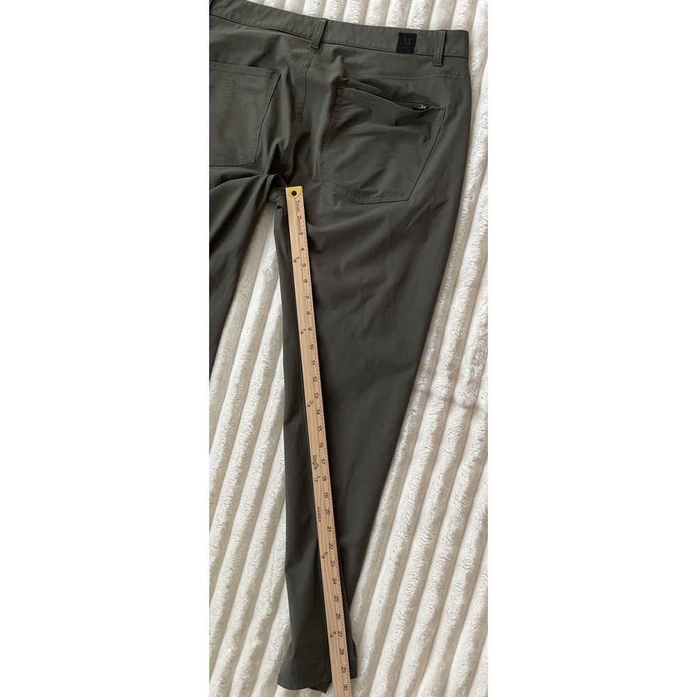 Vuori Mens Meta Pant Charcoal Grey Performance Stretch Chino V430-S Size 36 - Picture 3 of 9
